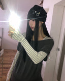 Loric Stripe Warmer Punching Long Sleeve T-Shirt