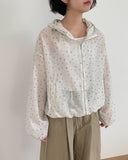 Olben Summer Flower Hood Wind Jumper