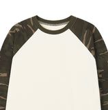 NEW LIFE Camo Raglan Long Sleeve T-Shirt