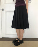 Nuen Pleated Midi Skirt
