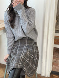 Jer Cable Turtleneck Crop Knit