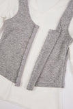 Linked hook vest layered t-shirt