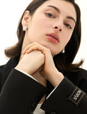 H Edition (M) Matte Castanets Square Earrings