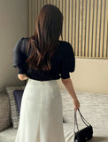 Ruben Puff Pleated T-Blouse