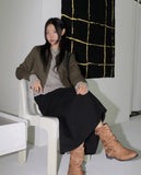 [MADE] Nicho Rivet Stud Collar Two Way Cotton Zip-Up