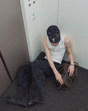 Pigment Washed Track Wide Pants
