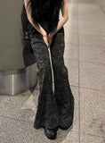 Camo Long Slim Flare Pants
