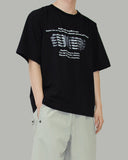 Bling lettering short sleeve t-shirt