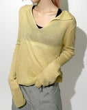 SEE-THROUGH V NECK NT