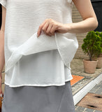 Hairline Chiffon Layered Blouse