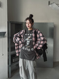 Naming Big Hood Checkered Shirt
