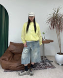 Patton Cut Bermuda Denim Pants