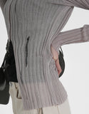 Low Layered Cardigan Knit