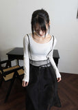 TIE NECK LONG SLEEVE