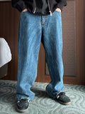 Crack Washed Denim