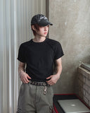 Layden Ribbed Cut-out Short Sleeve T-shirt