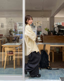 Kituri Summer Raw Denim Balloon Wide Pants