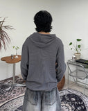 Niello Waffle Hooded Long Sleeve