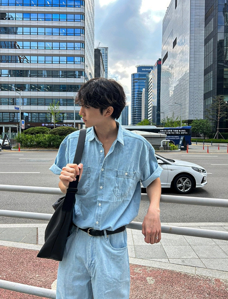 [COSYHARU公式] Summer Semi-Wide Denim Pants 送料・関税込み COSYHARU (コシハル) - サマーセミワイドデニムパンツ / Summer