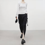 Biran cargo slit skirt