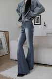 Peach Vintage Wash Denim