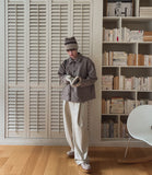 Haro pintuck wide slacks