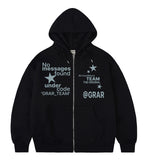 NO-MESSAGES Hood Zip-Up