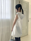 Kiron Half Zip Up Nylon Balloon String Sleeveless One Piece