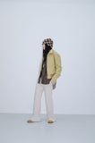two way papaer leather jumper