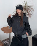 Luden Hook Buckle Hooded Jumper