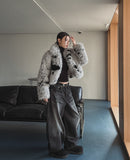 Luffy Laser Balloon Denim Pants