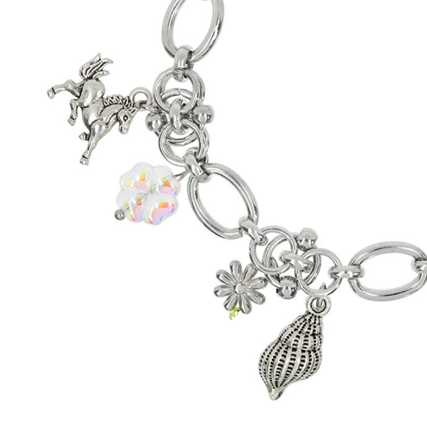 ブレスレット LANARCHIVE multi charm bracelet 2plan (ツープラン) - [LANARCHIVE]マルチチャームブレスレット