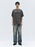CELTIC CROSS WASHED HALF T