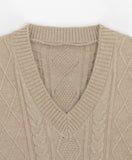 Seran Cable Knit Vest