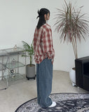 Diple Side Line Wide Denim Pants