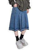 DENIM PLEATS SK