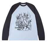NOWHERE Vintage Raglan Long Sleeve T-Shirt