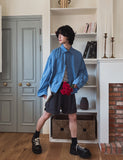 Crystal Overfit Crop Shirt