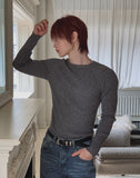 Sailon Ribbed Raglan Muscle Fit Knit