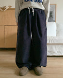 [unisex] Plop corduroy banding wide pants