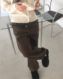 [Brushed Lining] Shover Leopard Chiffon Layered Tiered Jogger Pants