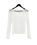 Brin See-through Lace Top
