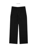 Tension slit semi-wide slacks