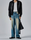 Real point brush denim