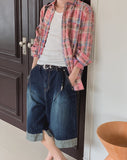Cuffrey Dart Rollup Bermuda Denim Pants