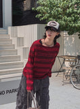 [LAN ARCHIVE] Lettering Stripe Knit