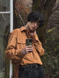Lamb western suede shirt