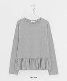 Lapus Cotton Frill Long Sleeve Tee