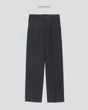 Enti brushed semi-wide slacks