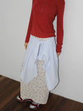 STAR BACK SLIT SKIRT